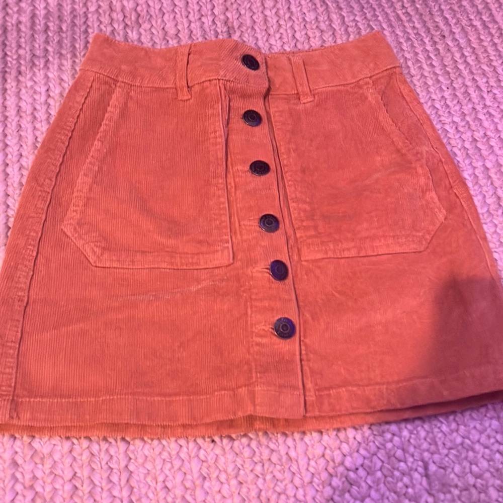 Corduroy deep yellow skirt